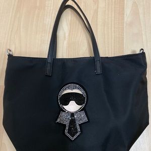 Black tote bag